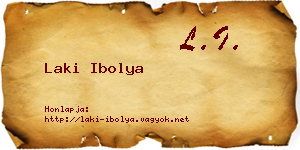 Laki Ibolya névjegykártya