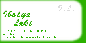 ibolya laki business card